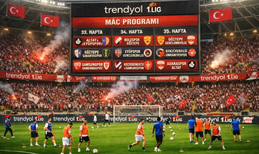 Trendyol 1. Lig 33, 34 ve 35. Haftalarının Maç Programı Duyuruldu